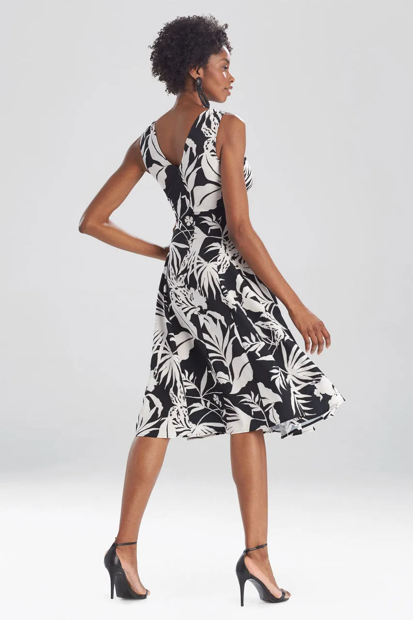 Aiko Printed CDC Knotted Tank Dress