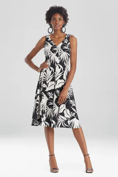 Aiko Printed CDC Knotted Tank Dress