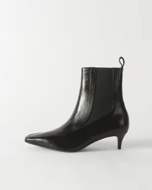 Ankle Boot Leather Nero