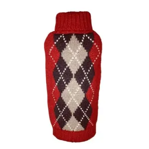 Argyle Sweater - Red