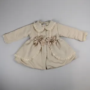 Baby Girls Beige Winter Coat