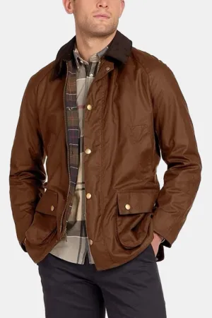 Barbour Ashby Waxed Jacket (Bark)