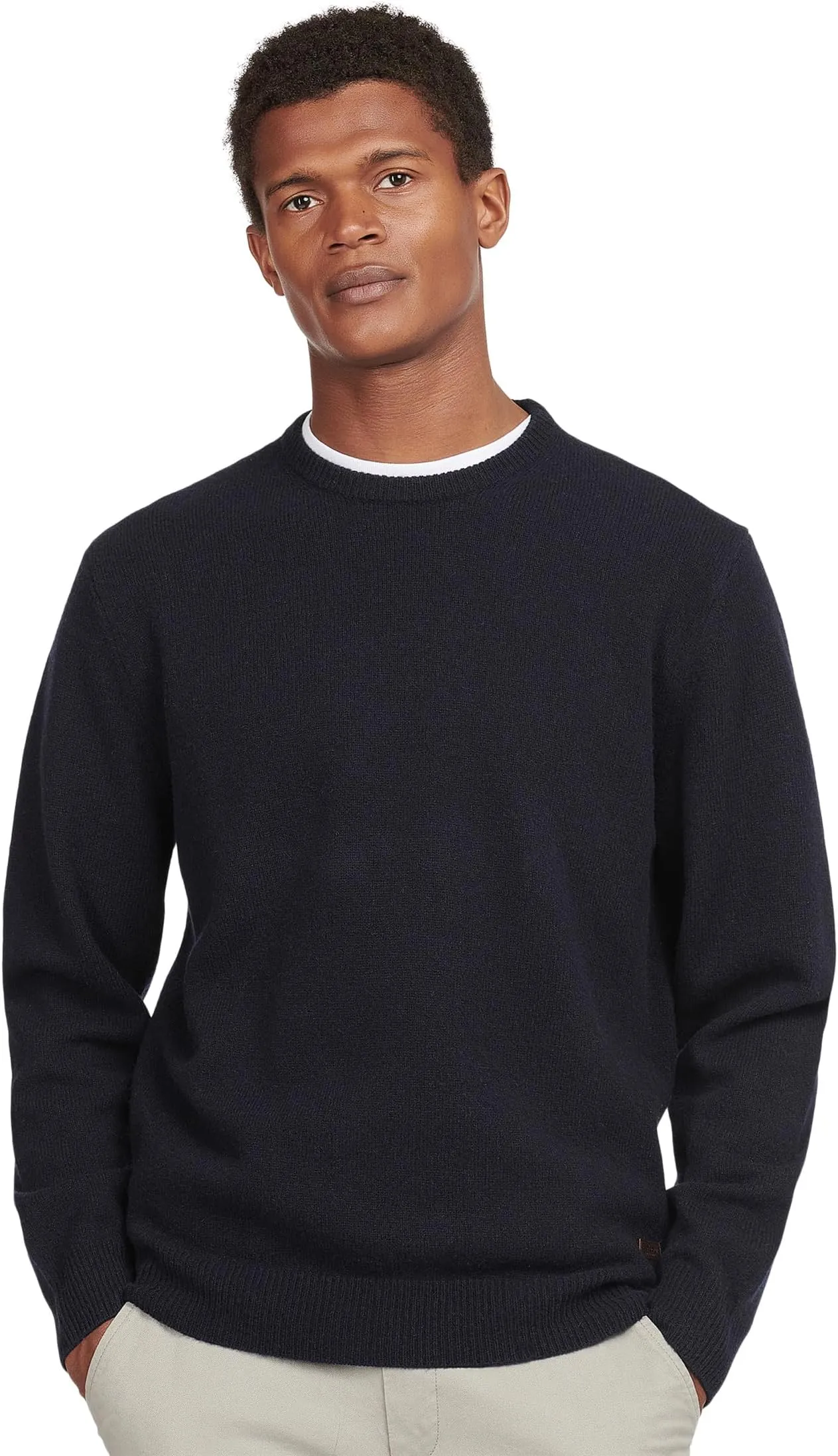 Barbour Essential Patch Crew Barbour Sweater, navy