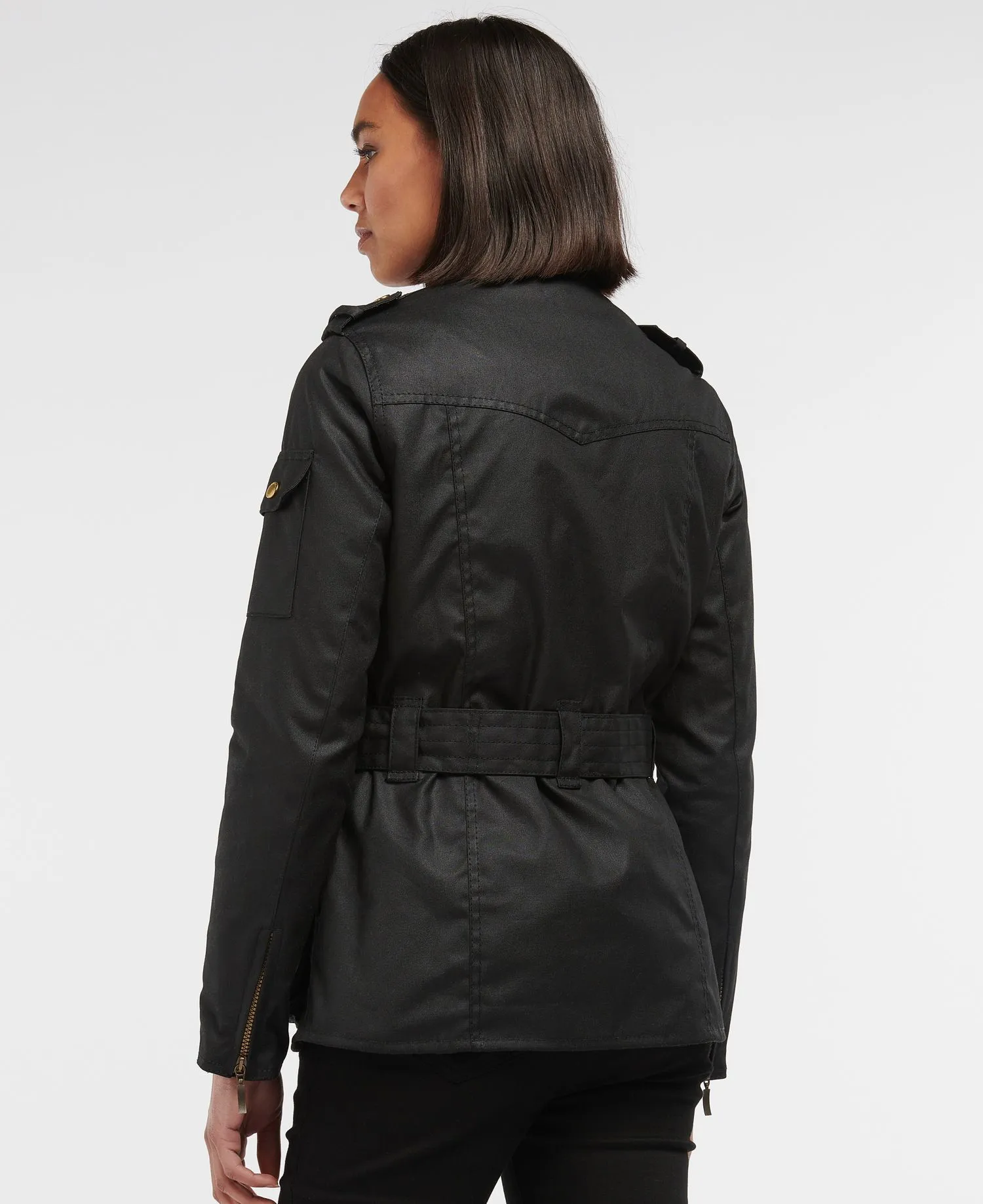 Barbour International Ladies Wax Jacket - Black