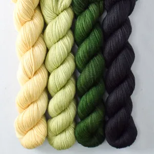 Beanstalk, Frogbelly, Obsidian, Wheaten - Yowza Mini Quartet