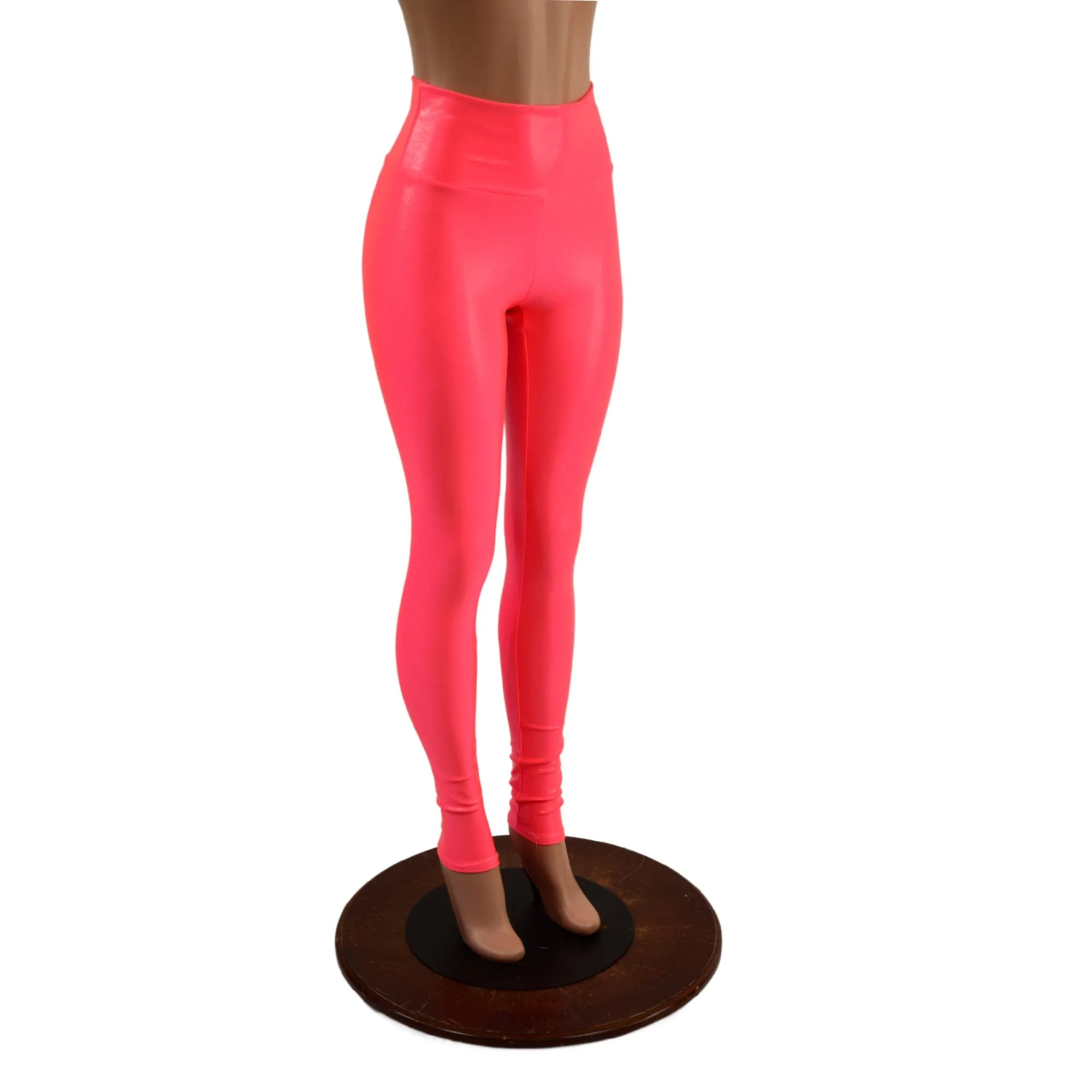 Blazing Coral UV Glow High Waist Leggings