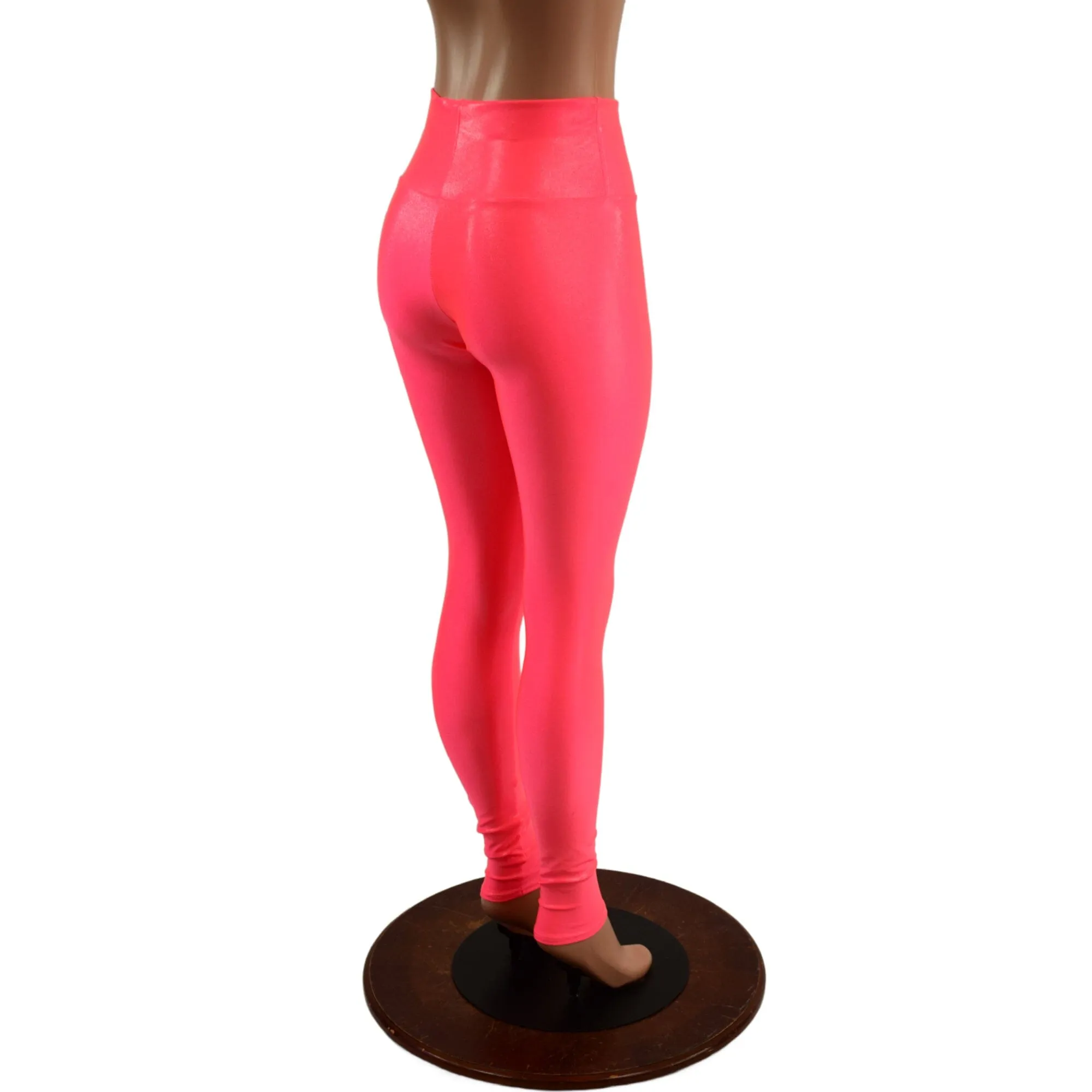 Blazing Coral UV Glow High Waist Leggings