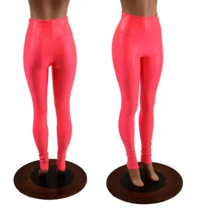 Blazing Coral UV Glow High Waist Leggings