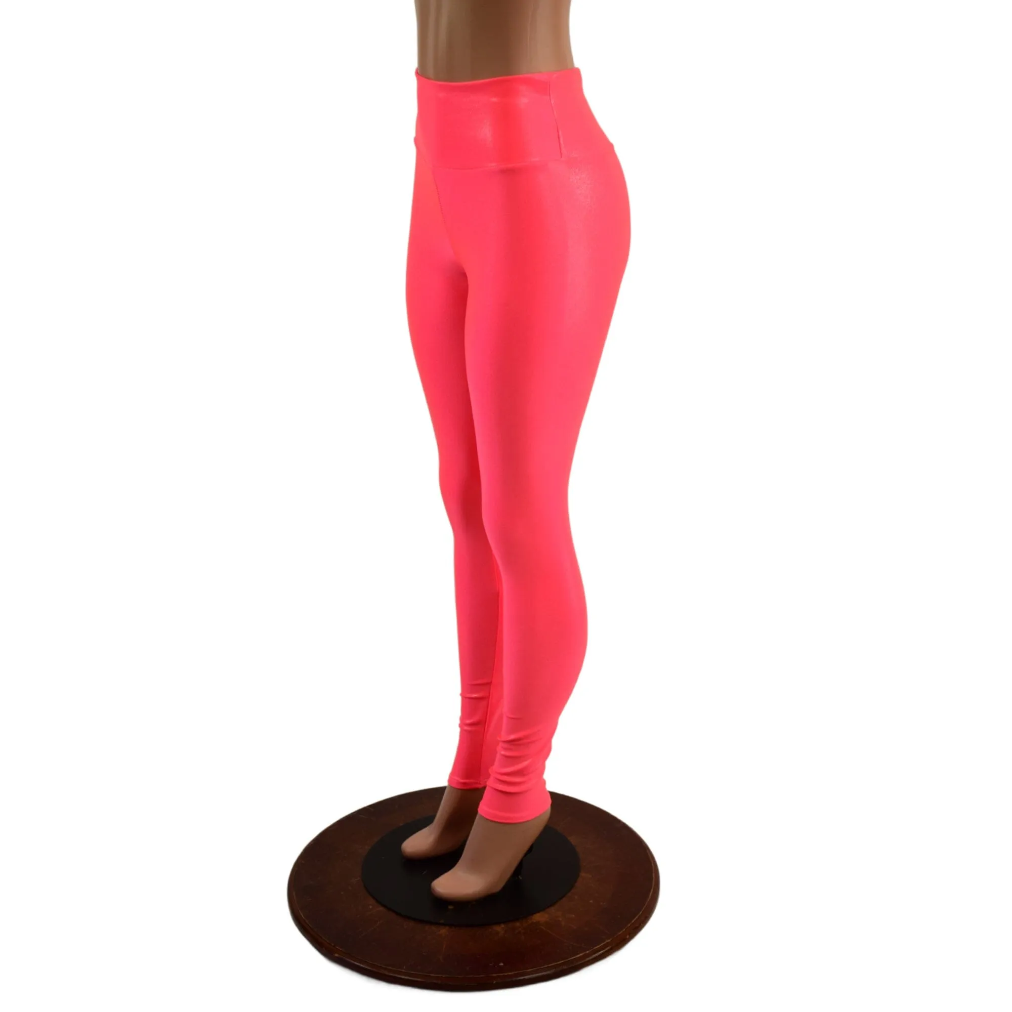 Blazing Coral UV Glow High Waist Leggings