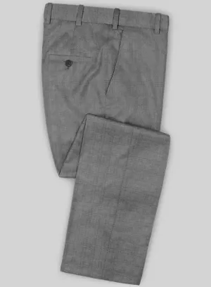 Caccioppoli Sun Dream Ridro Gray Wool Silk Pants