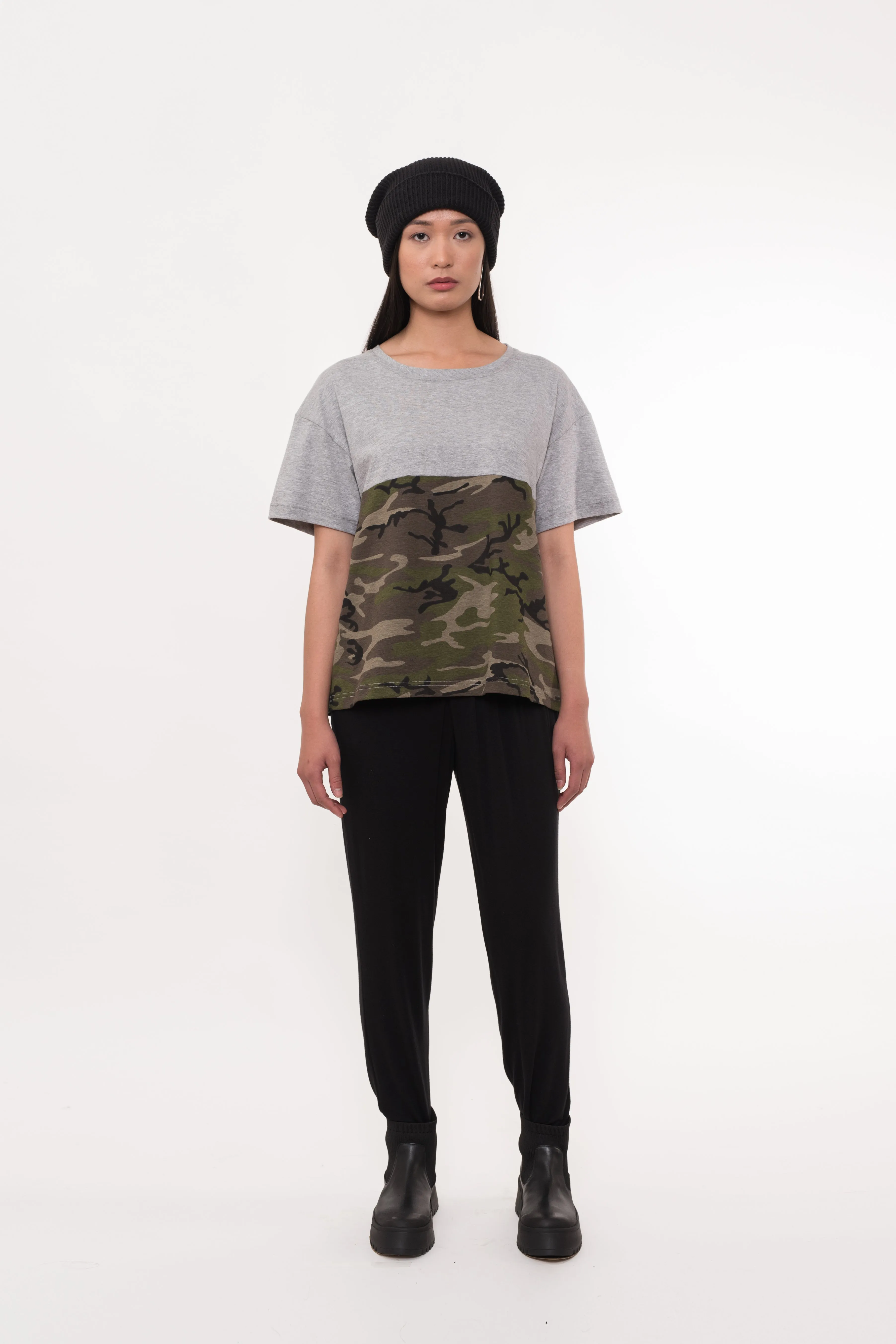 Camouflage Print Short Sleeve T-shirt