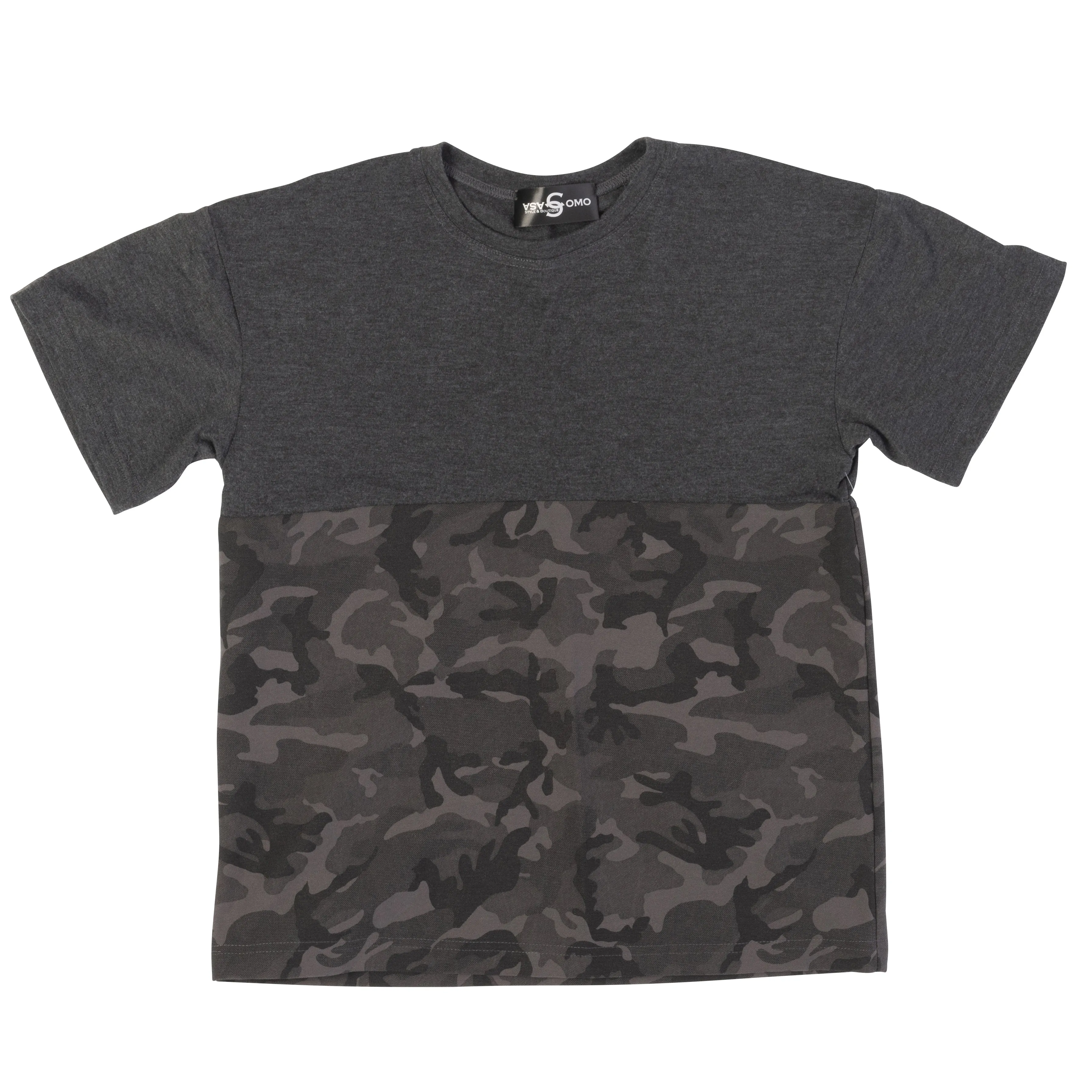 Camouflage Print Short Sleeve T-shirt