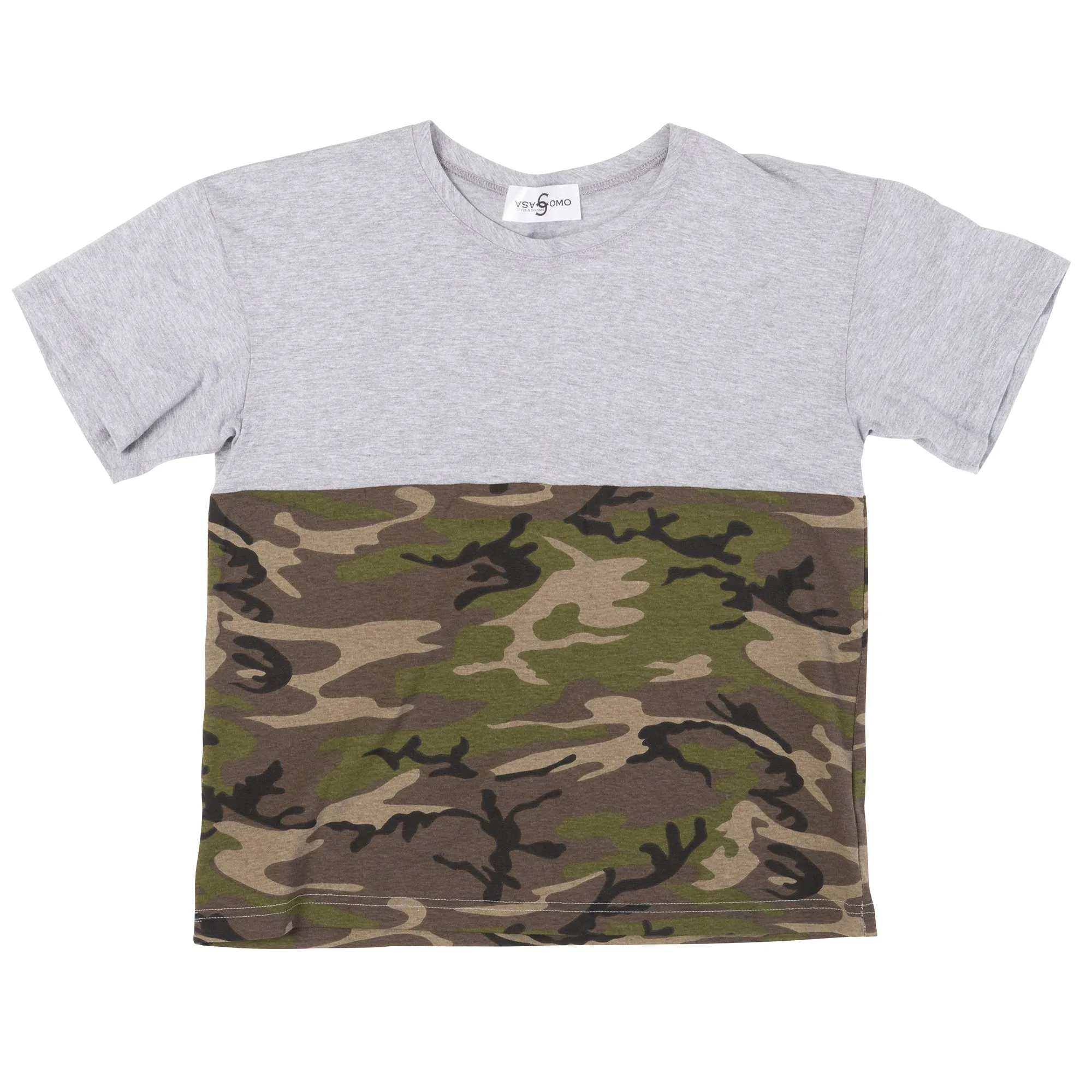 Camouflage Print Short Sleeve T-shirt