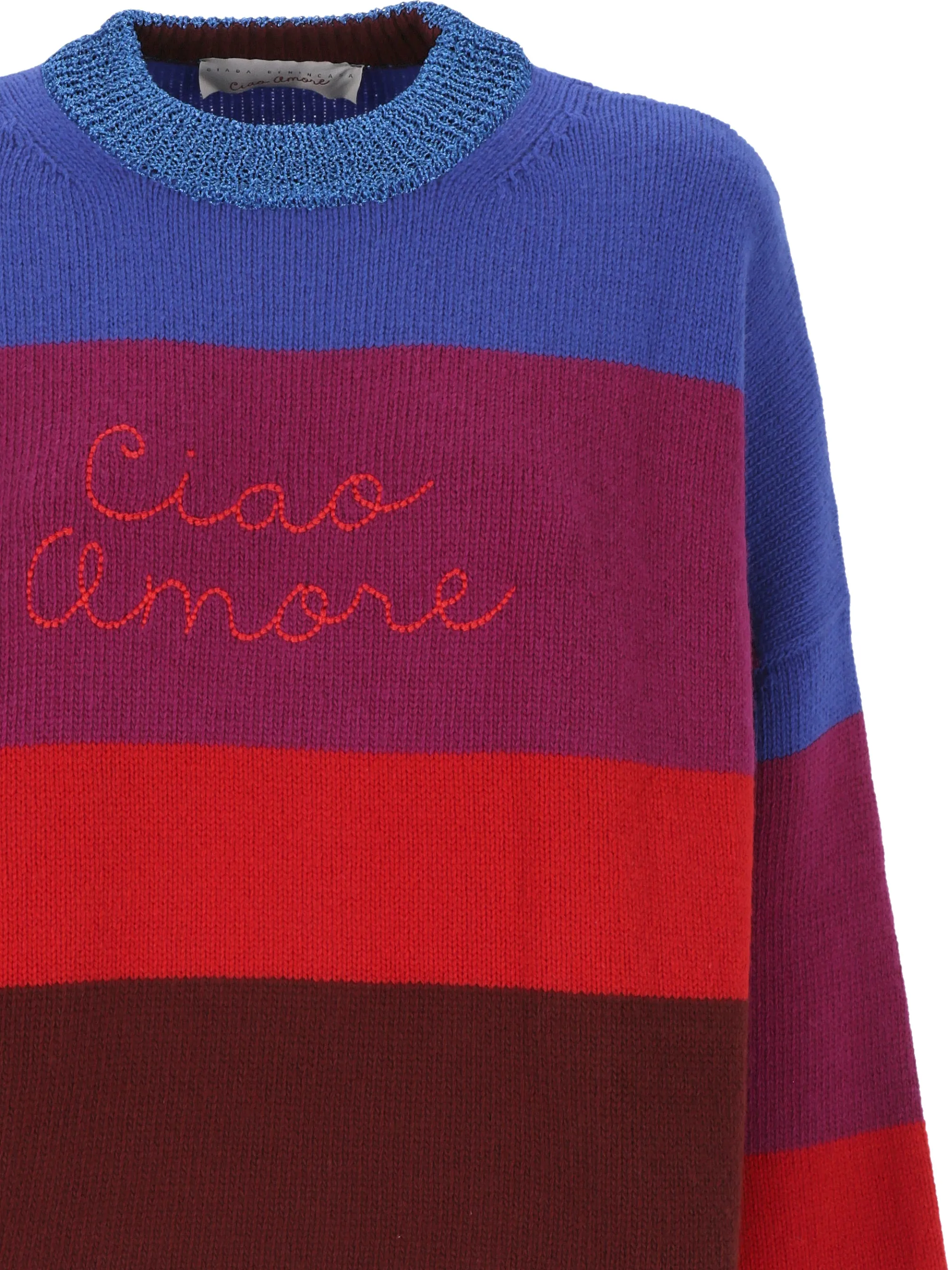 Ciao Amore maxi-stripes sweater