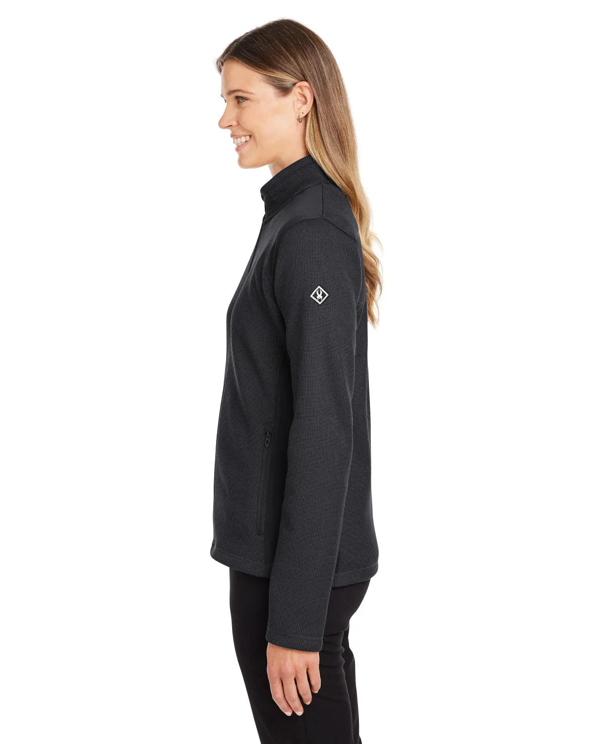 Custom Spyder Ladies' Constant Canyon Sweaters, Black