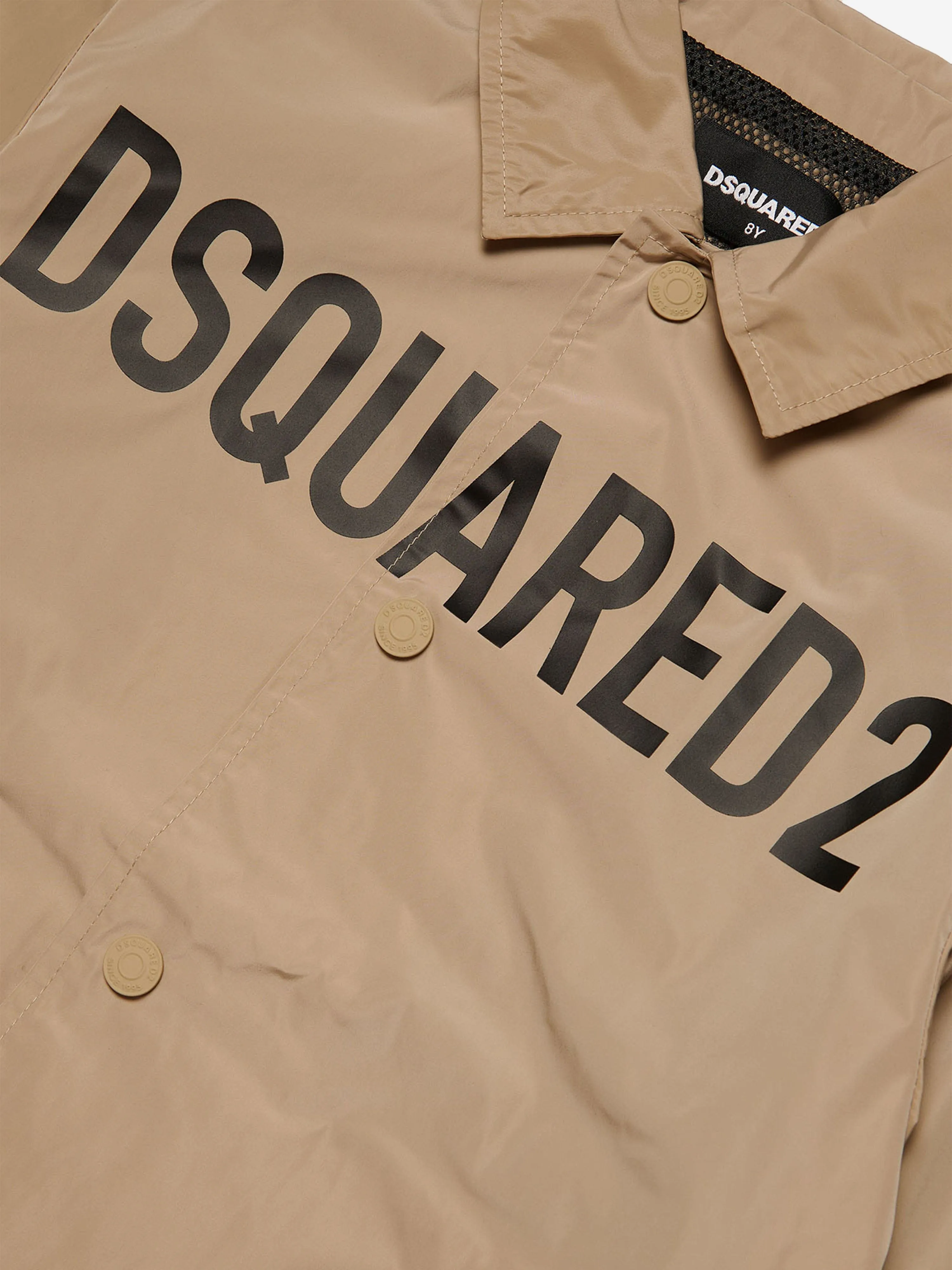 Dsquared2 Boys Logo Jacket in Beige