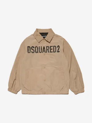 Dsquared2 Boys Logo Jacket in Beige