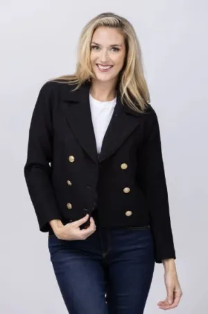 Elliott Lauren Double Breasted Coat Black 77547