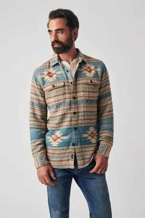 Faherty Doug Good Feather Canyon Overshirt in Nescove