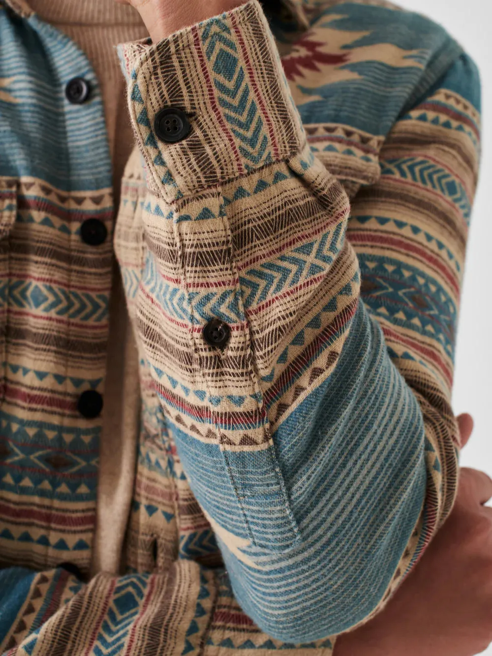 Faherty Doug Good Feather Canyon Overshirt in Nescove