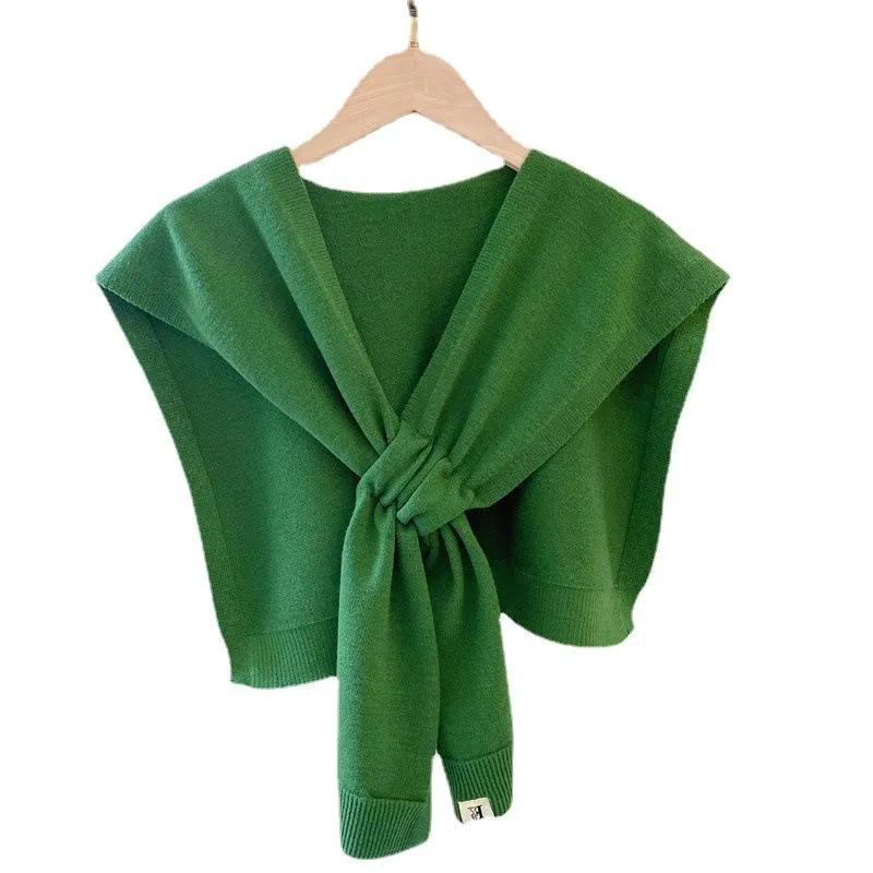 Fashion Women Cross Knitting Cape