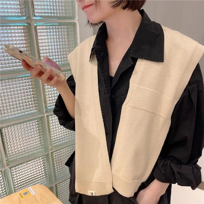 Fashion Women Cross Knitting Cape