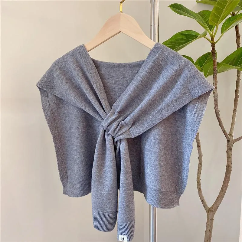 Fashion Women Cross Knitting Cape