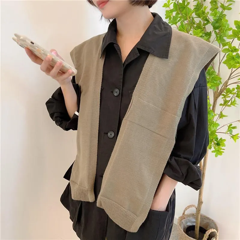 Fashion Women Cross Knitting Cape