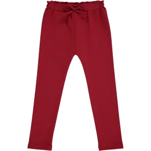 Fawn Jersey Pants, Burgundy