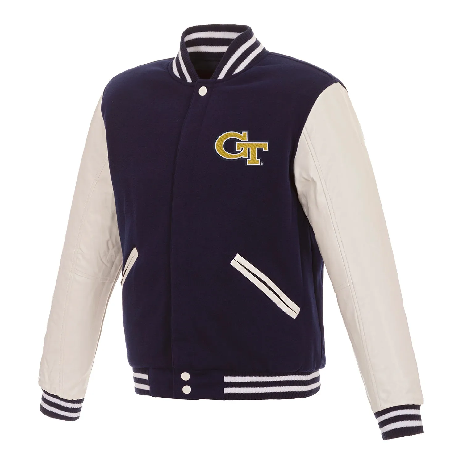 Georgia Tech Yellow Jackets Reversible Varisty Navy Jacket