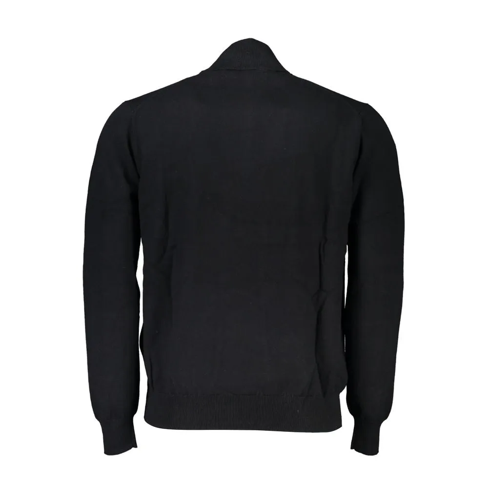 Harmont & Blaine Elegant Half-Zip Sweater with Embroidered Detail