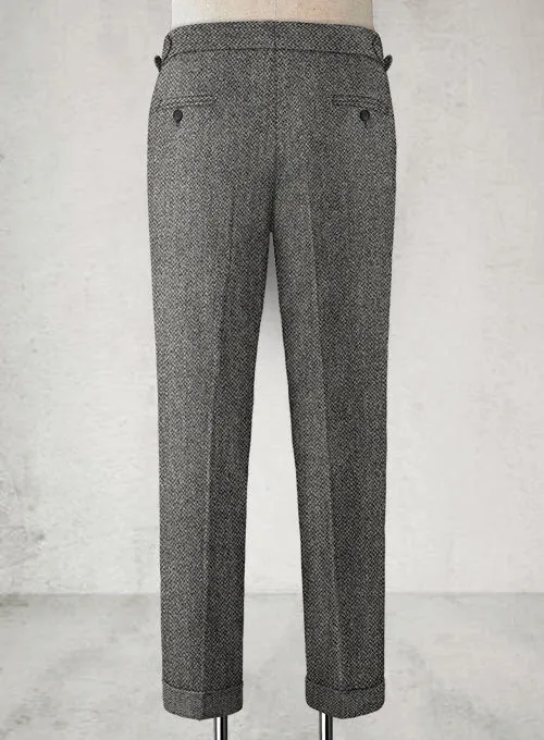 Harris Tweed Barley Gray Highland Trousers