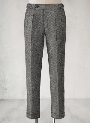 Harris Tweed Barley Gray Highland Trousers