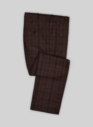 Italian Aspar Brunette Wool Pants