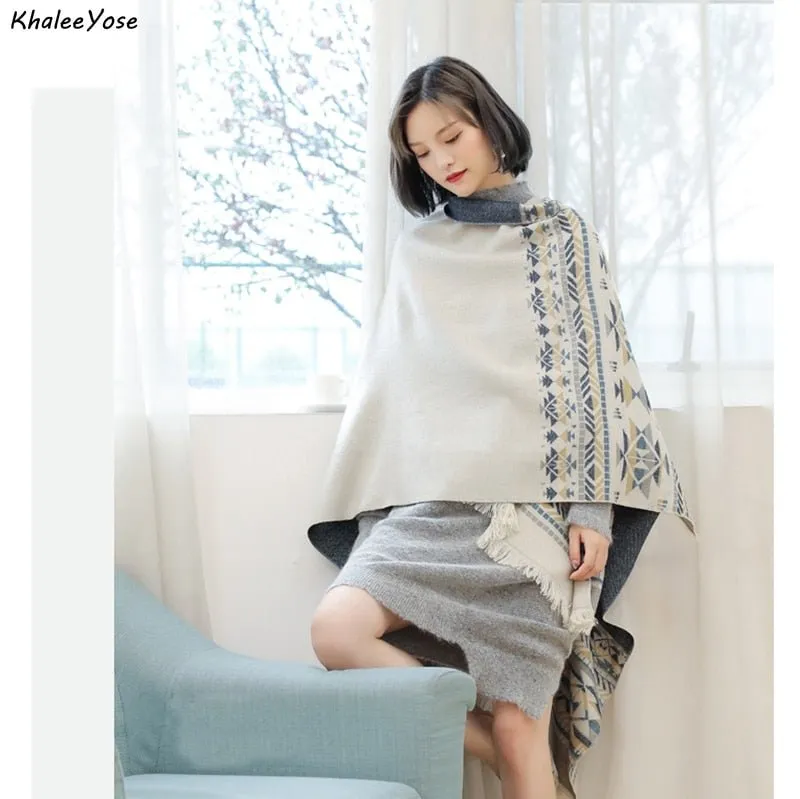 KHALEE YOSE Classic Caped Cardigan Coat