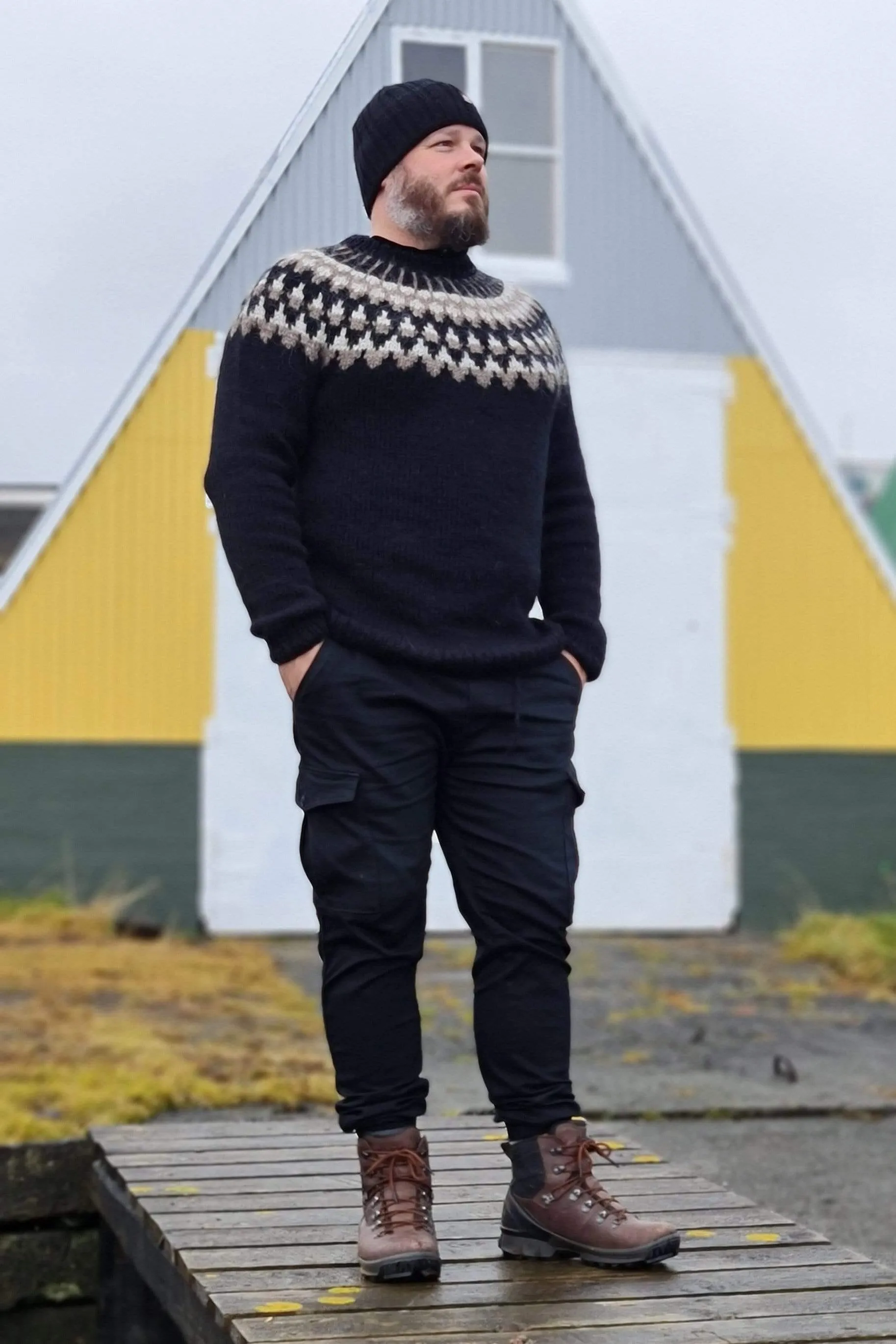 Kveldúlfur - Icelandic Sweater - Black