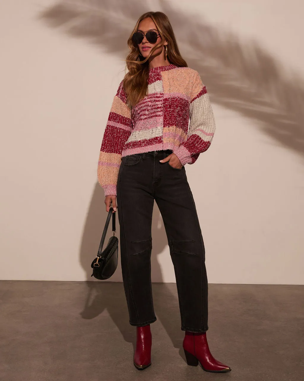 Leena Crochet Cable Knit Sweater