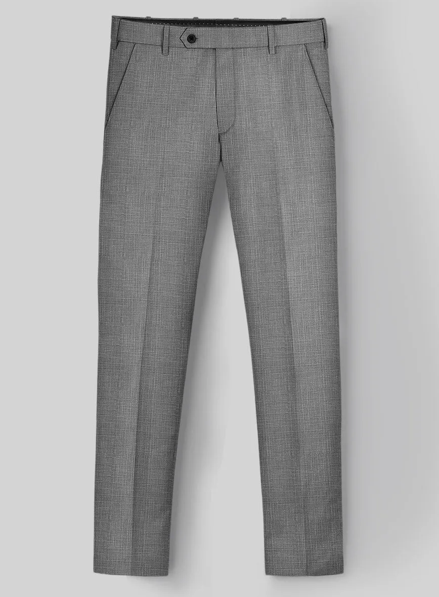 London Loom Gray Eufemia Wool Silk Linen Pants