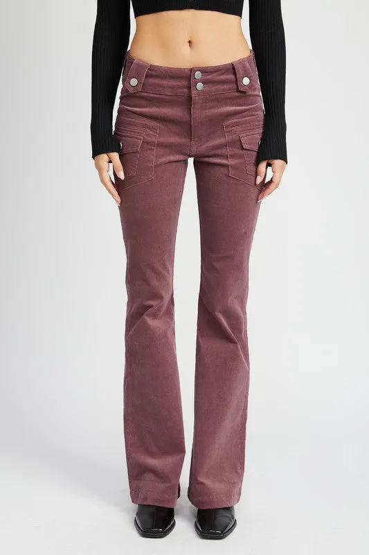 Low Rise Bell Bottom Pants