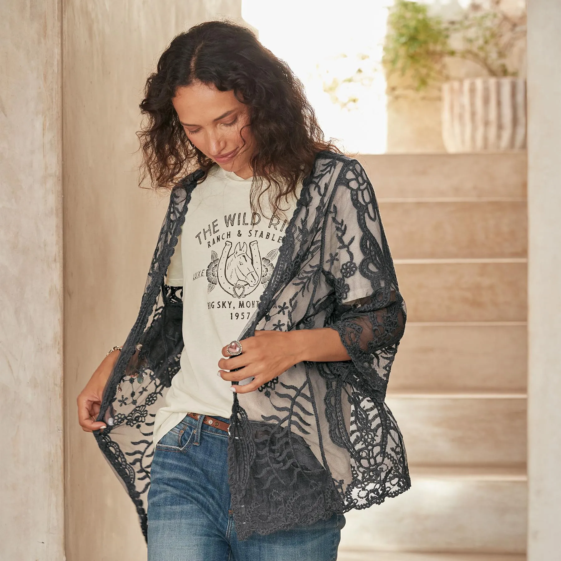 Mavis Lace Kimono