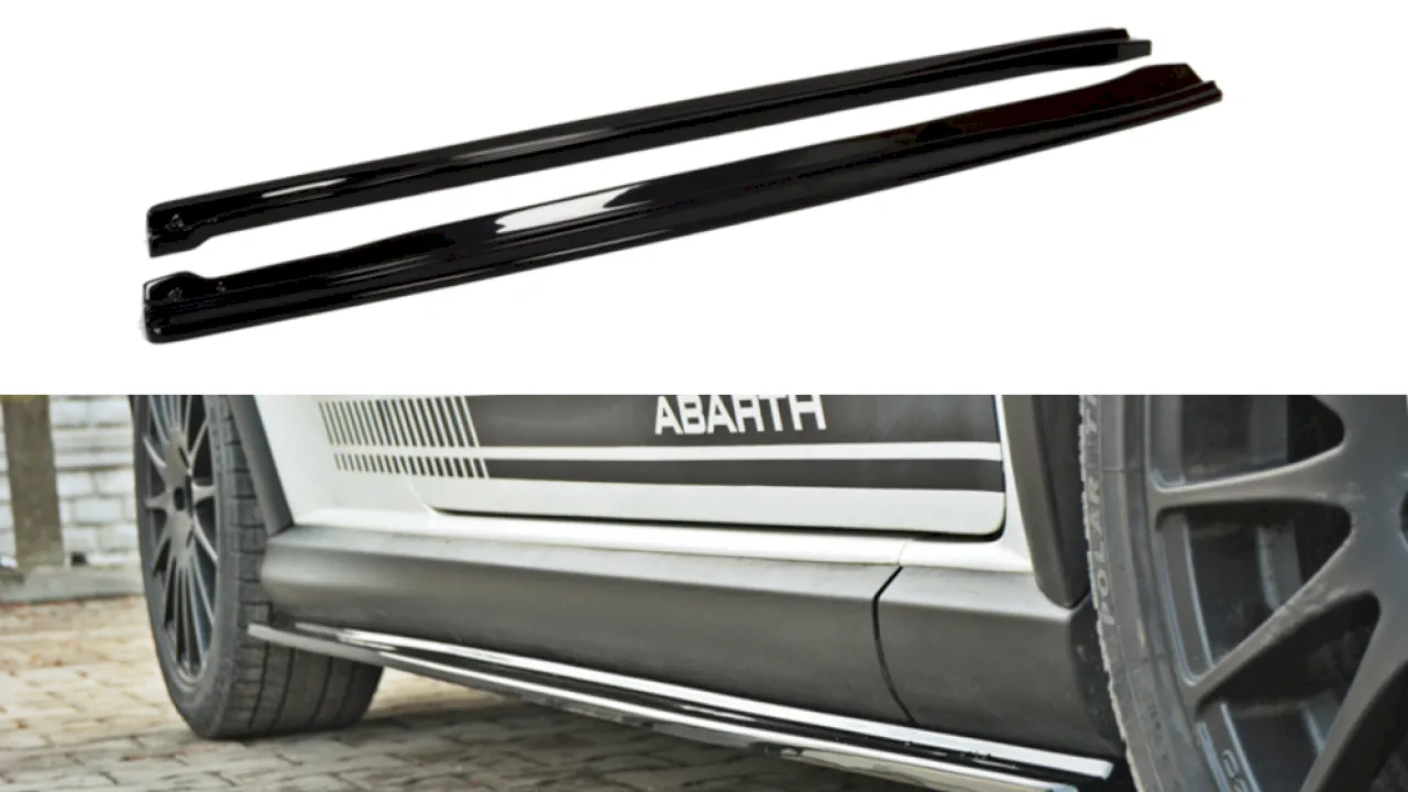 Maxton Design - SIDE SKIRTS DIFFUSERS FIAT GRANDE PUNTO ABARTH