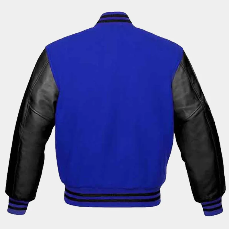 Men Best Genuine Style Letterman Leather Varsity Jacket