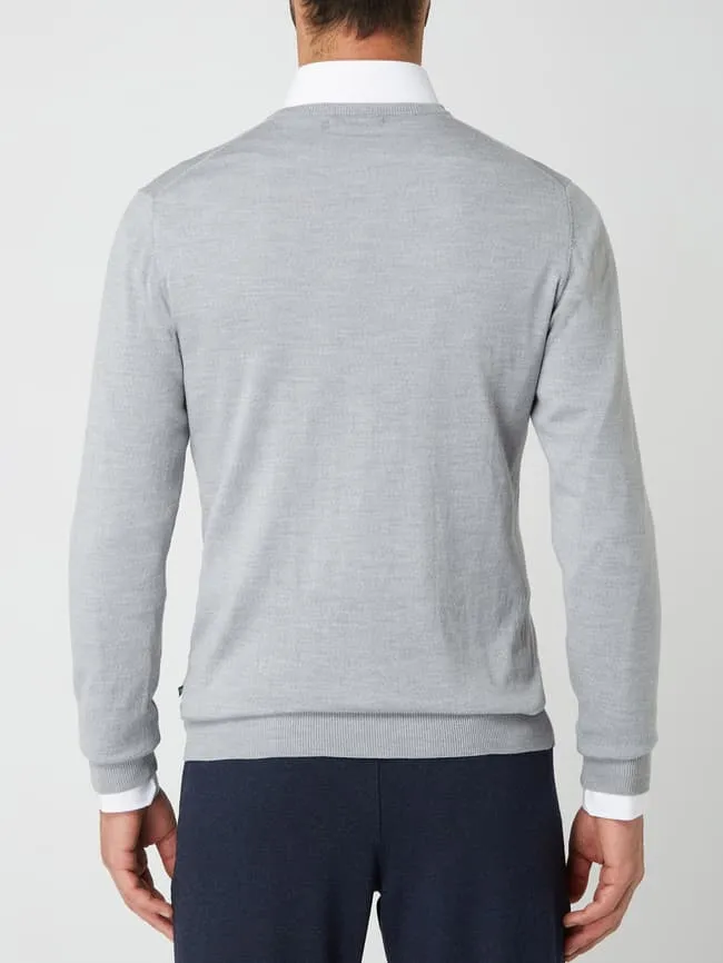 Merino wool sweater model "Margrate" Matinique, gray