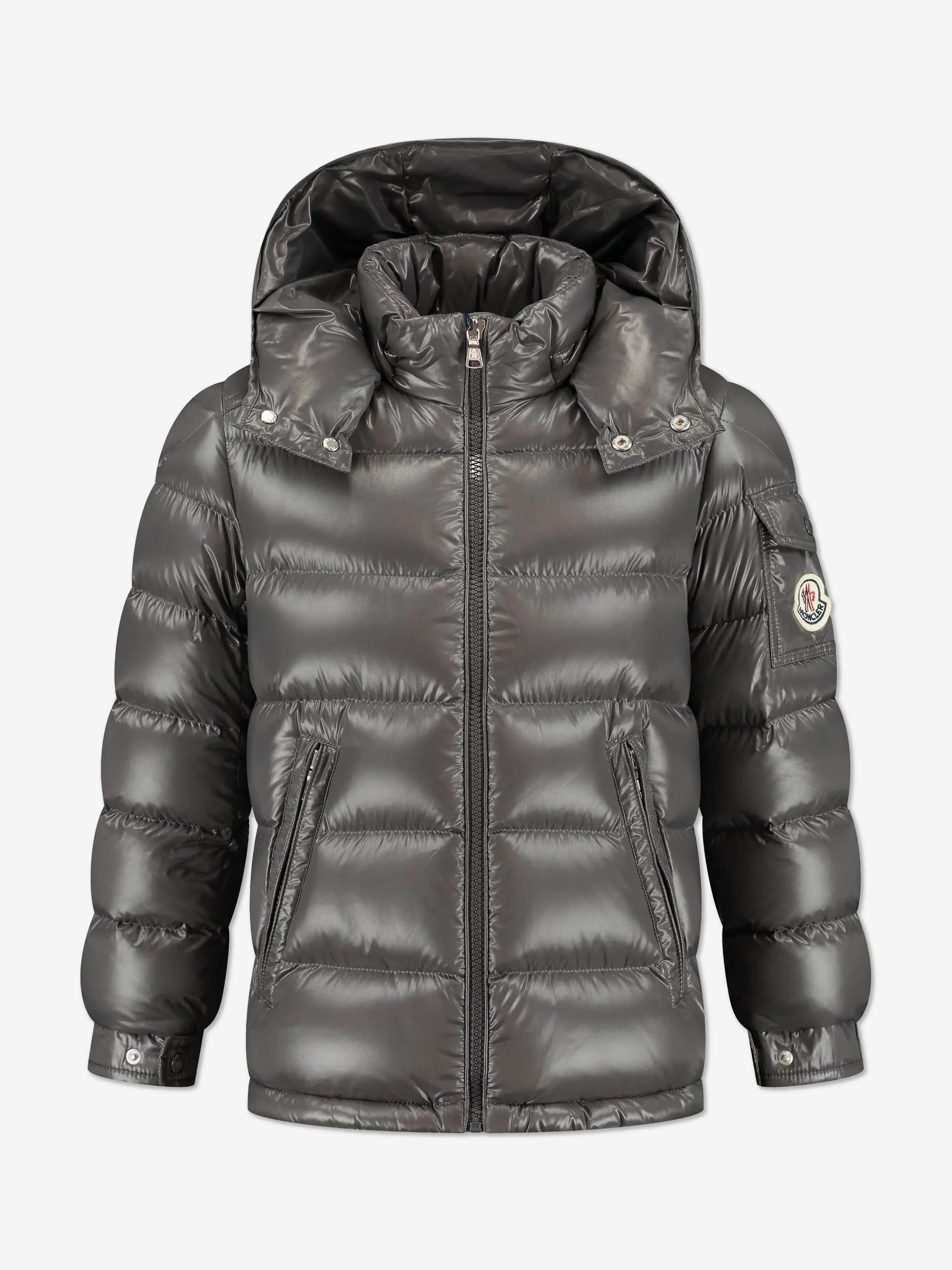 Moncler Enfant Boys Down Padded New Maya Jacket in Grey