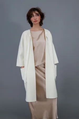 MONROE POCKET LONG COAT IN DOUBLE-FACE CASHMERE WOOL