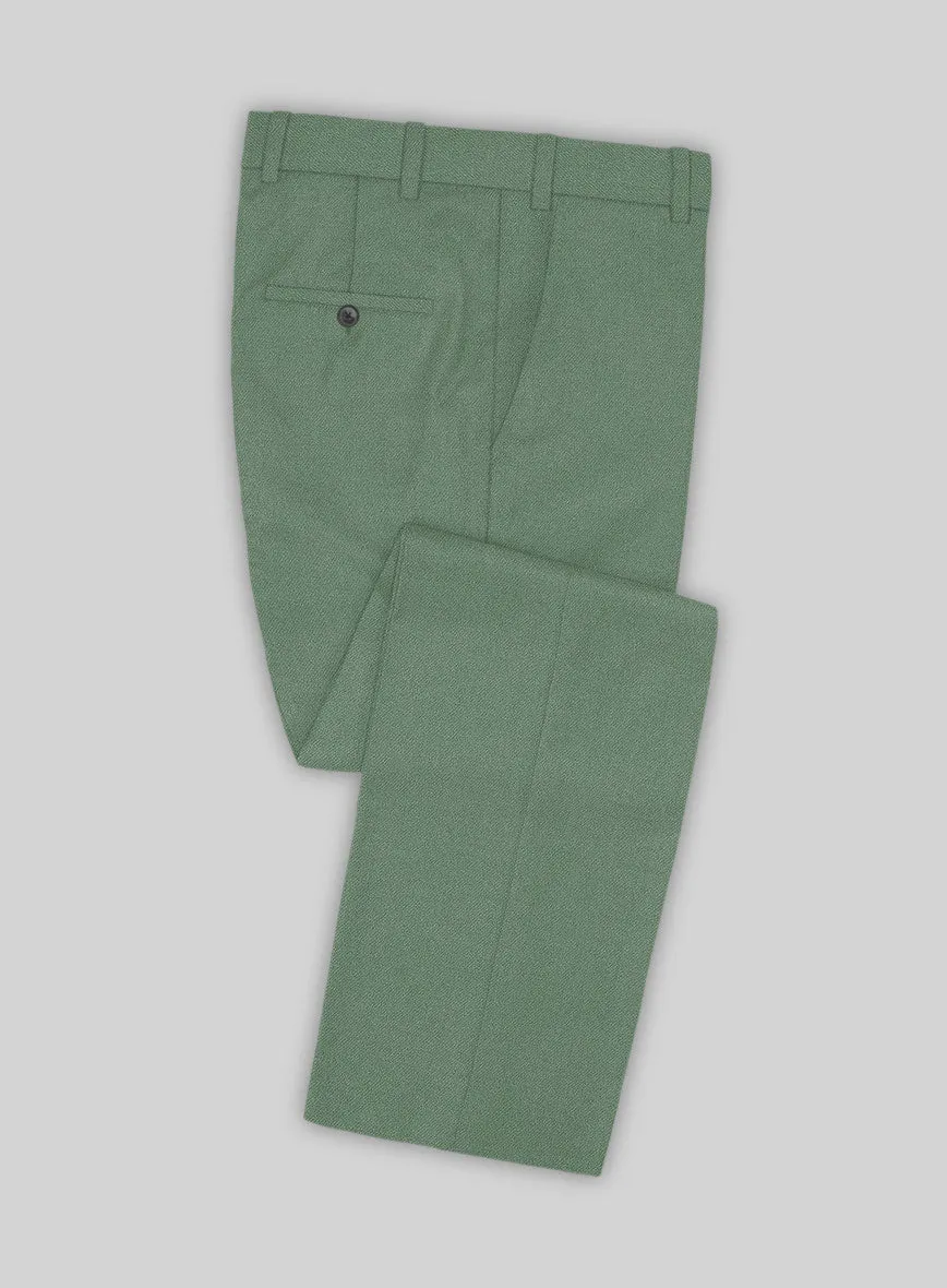 Naples Notte Green Tweed Pants