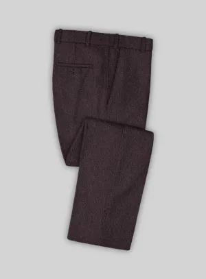 Naples Opera Wine Tweed Pants