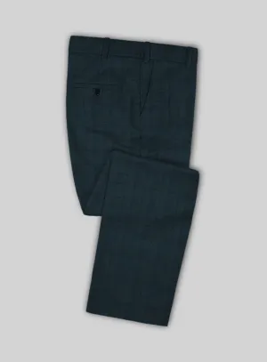 Napolean Preppy Teal Blue Check Pants