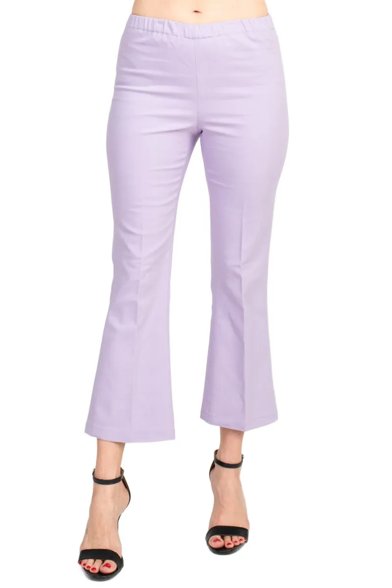 Peace of Cloth Regan Crop Flare Stretch Cotton Pant