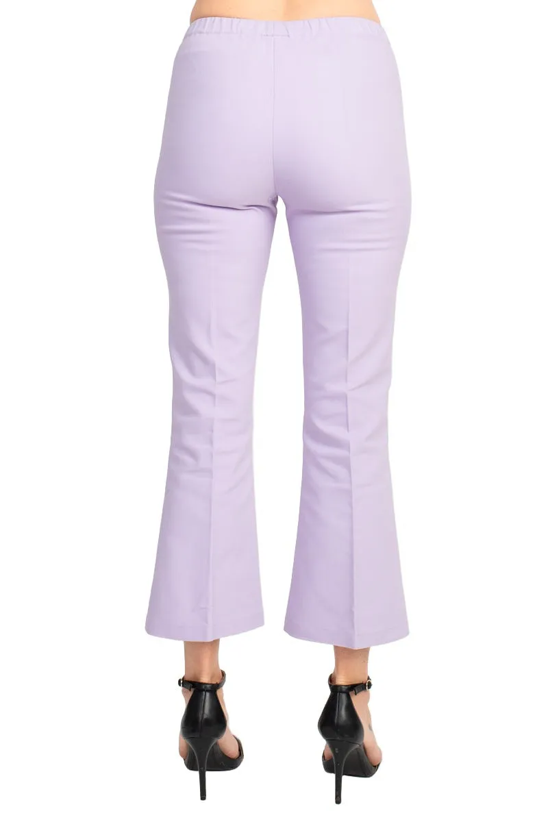 Peace of Cloth Regan Crop Flare Stretch Cotton Pant